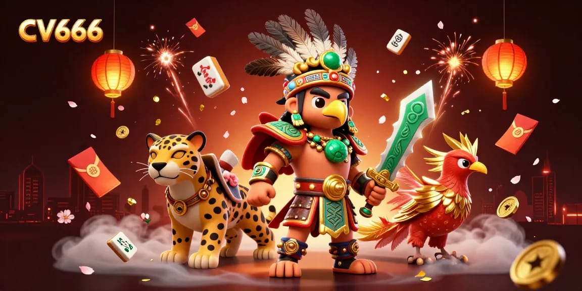 Engage with CV666 in a vibrant 3D casino scene showcasing dynamic gambling excitement.