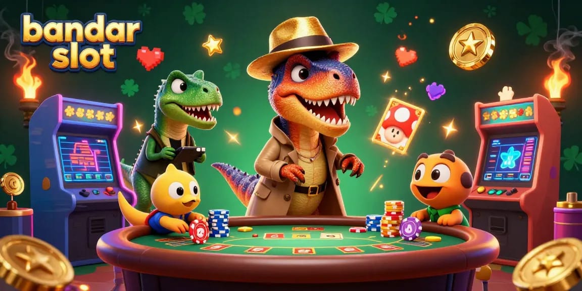 Experience the thrilling bandar slot environment as a velociraptor card counter sneaks chips under watchful eyes.