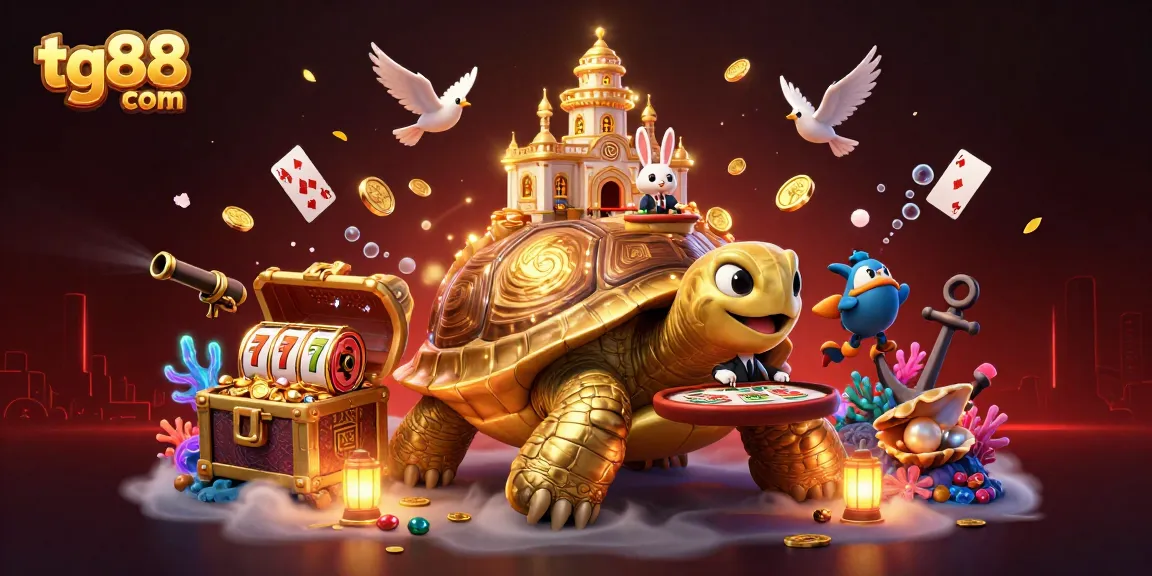 Engage with tg88 com at a lively casino scene showcasing thrilling slot action and vibrant gaming atmosphere.