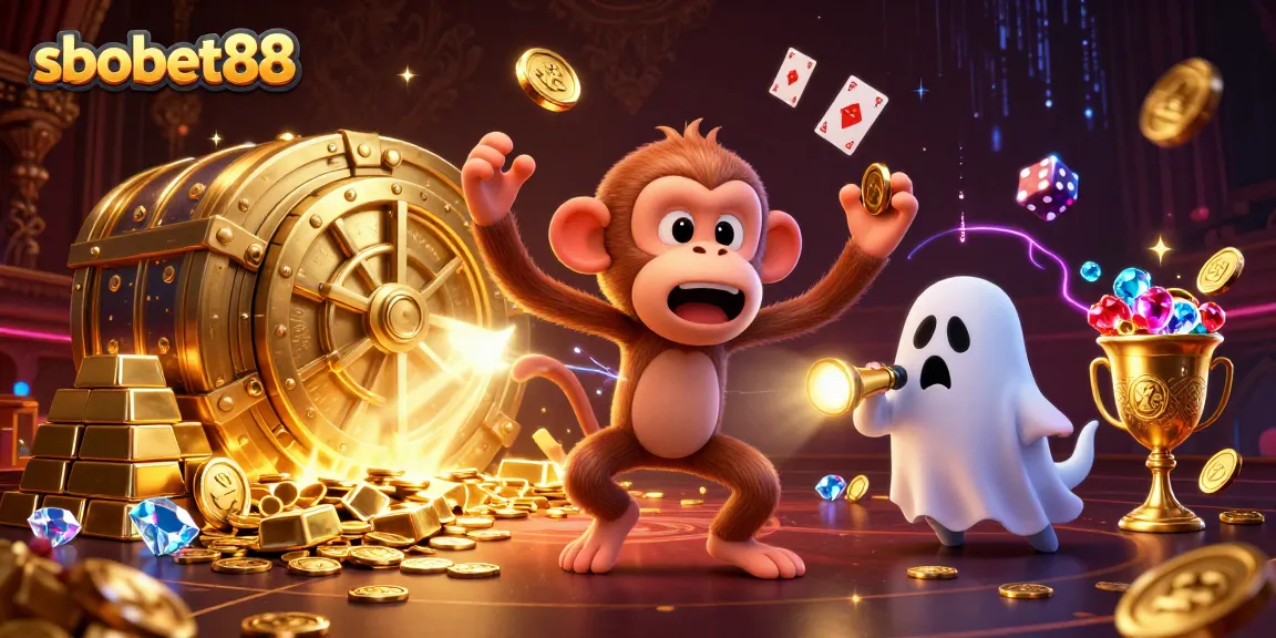 Experience thrilling sbobet88 betting action in a haunted casino filled with golden treasures.