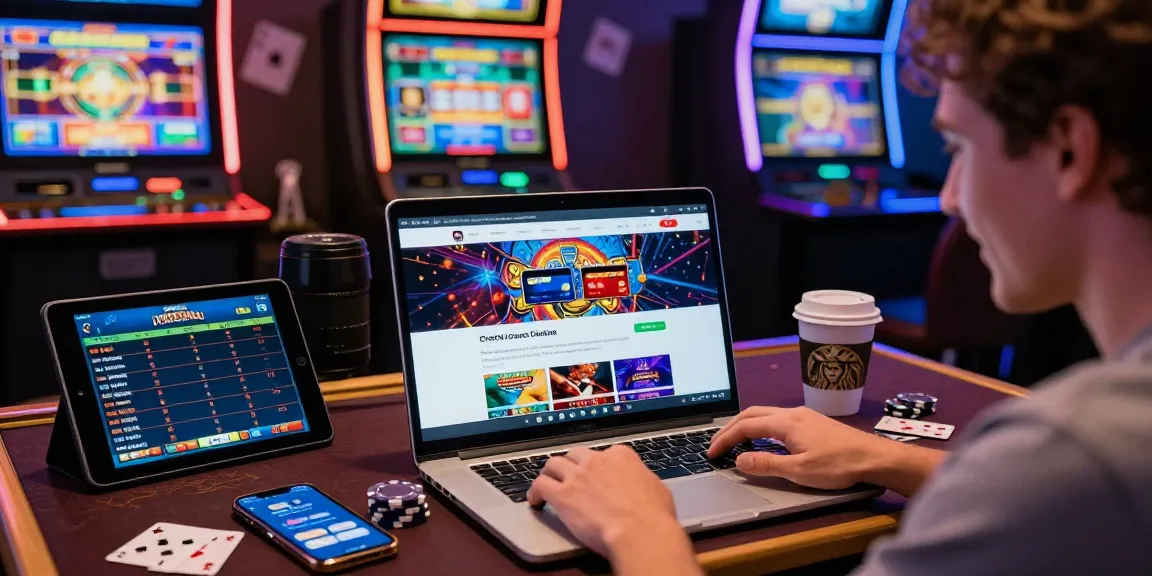 Player joyfully engaging with credit card casino site https://dentalgroups.co.uk, highlighting the vibrant gaming experience.