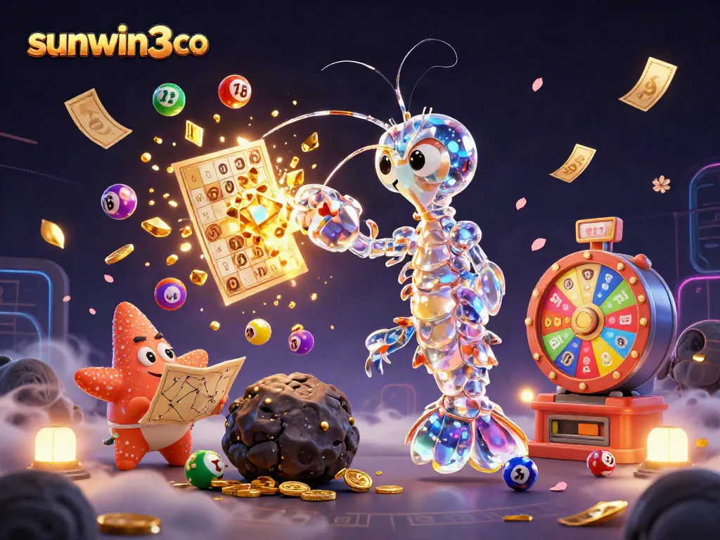 Experience thrilling gameplay with sunwin3 co, featuring vibrant characters in a 3D gambling universe.