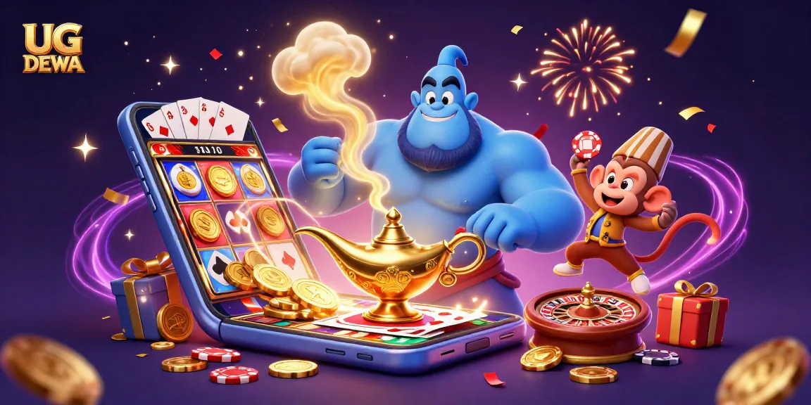 Experience big wins at UG DEWA with colorful slot games and golden jackpots in an exciting casino world.