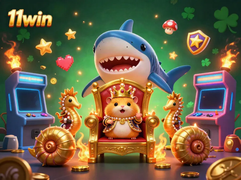 Engage in thrilling action with vibrant 11win casino games amid a colorful, lively setting.