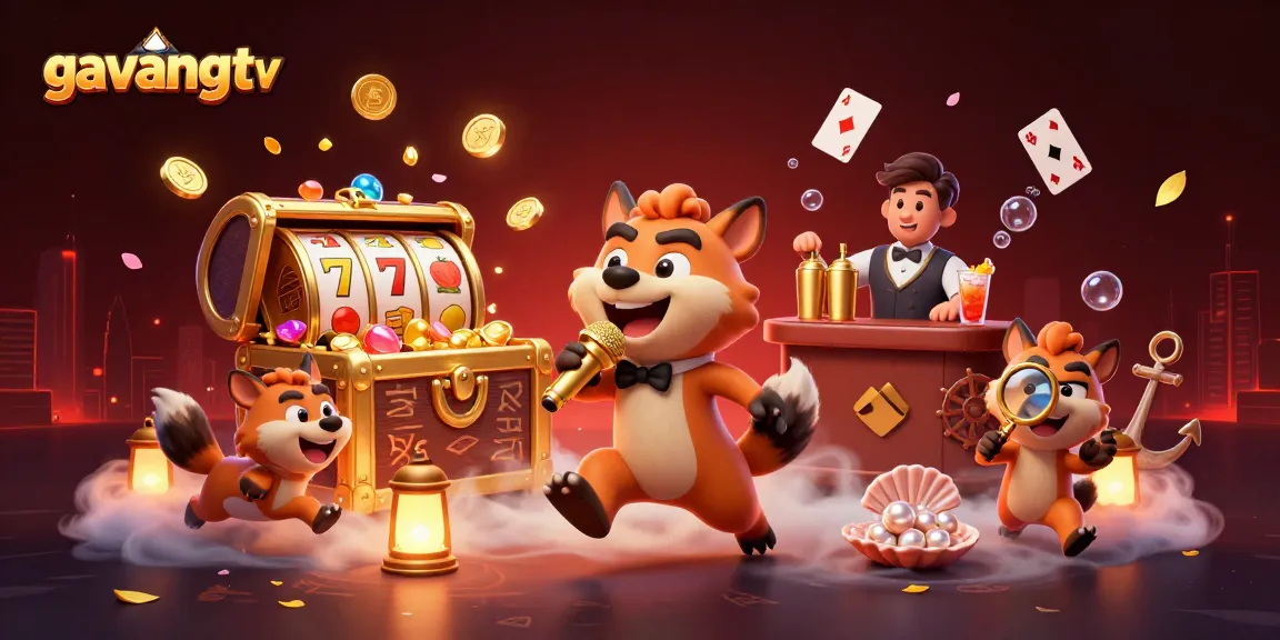 Experience comedic fun at gavangtv's casino with humor and vibrant gaming elements.