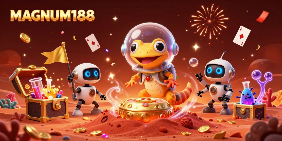 Experience thrilling betting with MAGNUM188 at a vibrant casino scene in Mars!