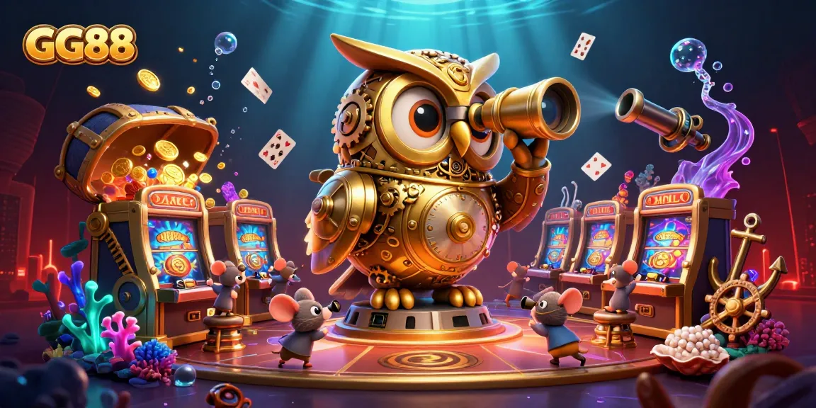 Experience exciting gameplay with GG88's captivating casino scene featuring vibrant animations.