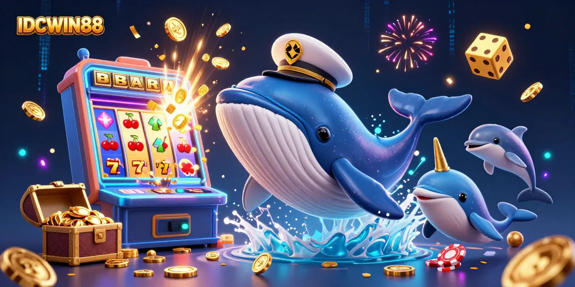 Experience exciting gameplay at IDCWIN88 with whales, casino themes, and jackpot vibes!