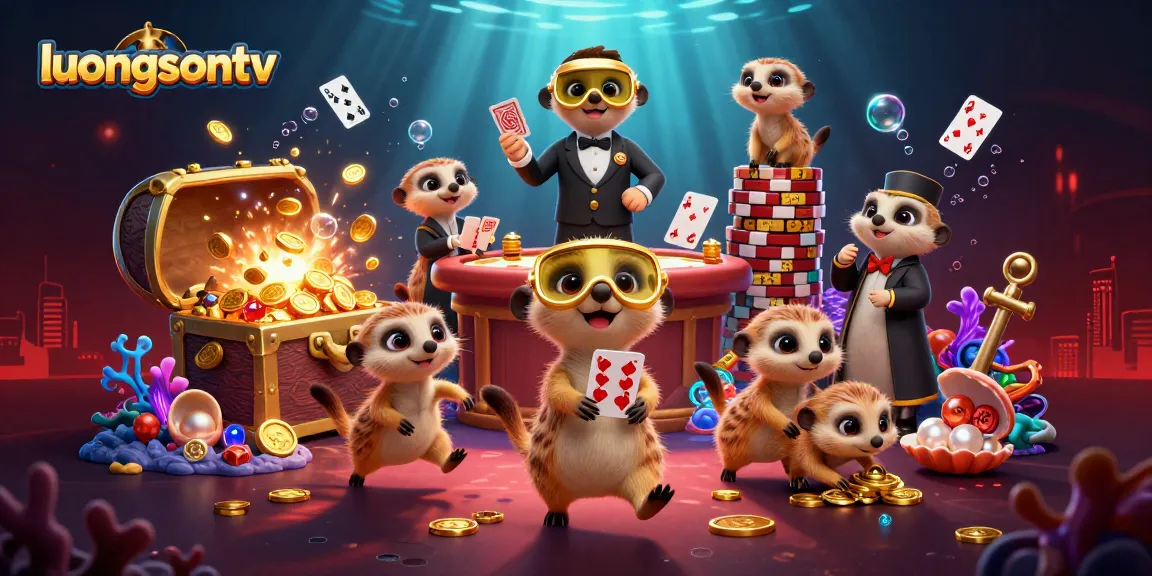Experience thrilling gameplay at Luongsontv with engaging meerkat casino characters in a vibrant setting.