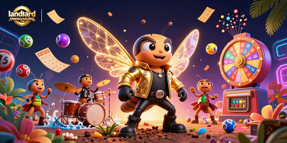 Experience landlordmoneysaving excitement with a vibrant casino-themed illustration of animated characters.