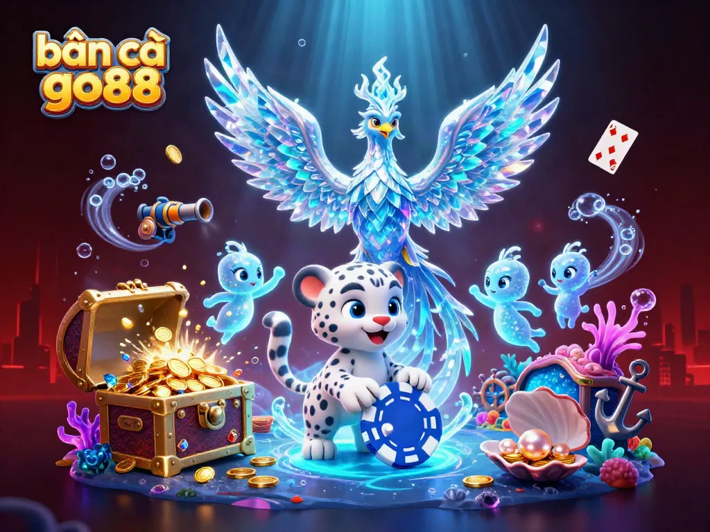 Experience vibrant gameplay in bắn cá go88 with dynamic underwater scenes and characters.