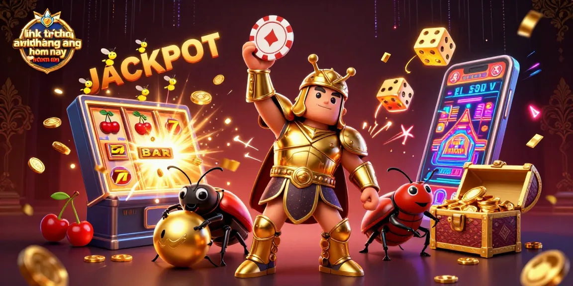 Bet live football with link trực tiếp ngoại hạng anh hôm nay featuring vibrant casino elements and 3D characters.