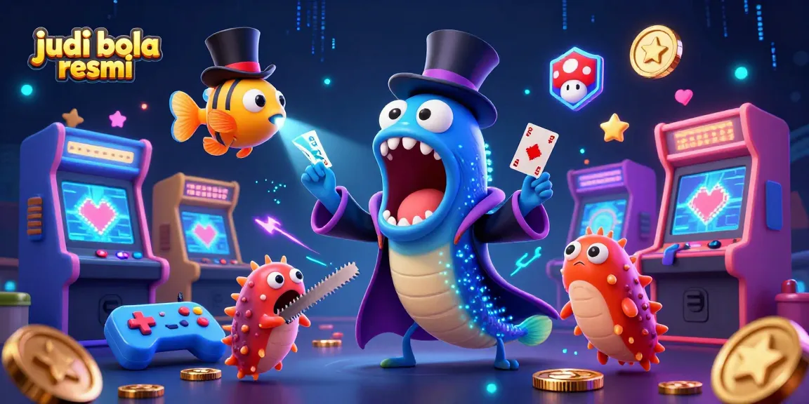 Engage in fun with judi bola resmi in a vibrant scene showcasing deep-sea creatures and exciting betting elements.