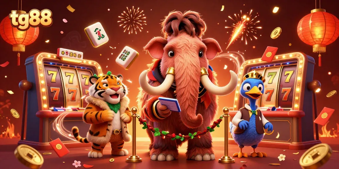 Experience the thrill of tg88 casino with exclusive VIP service featuring a woolly mammoth bouncer.