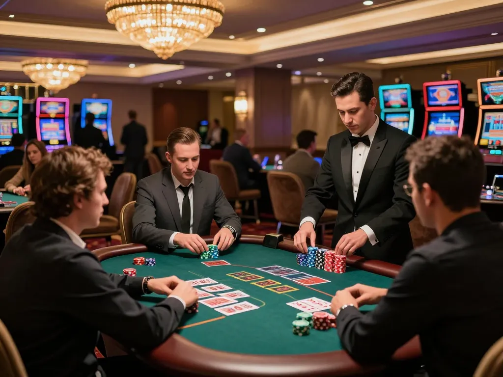 Experience thrilling blackjack action at RR88 casino with players engaged at a vibrant table