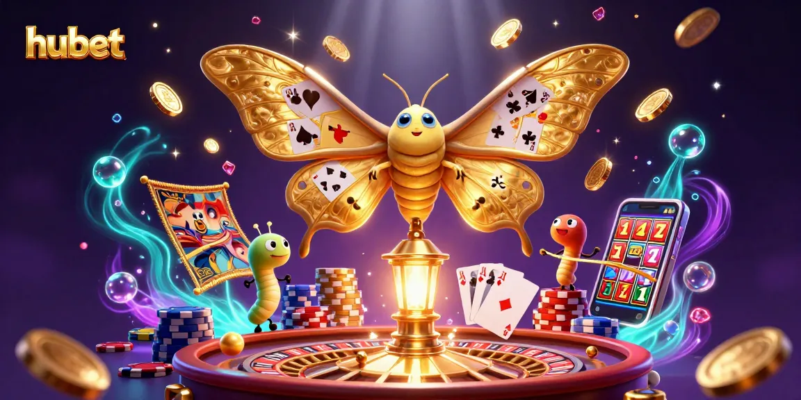 Play the hubet slots and win with a dazzling display of vibrant casino elements.