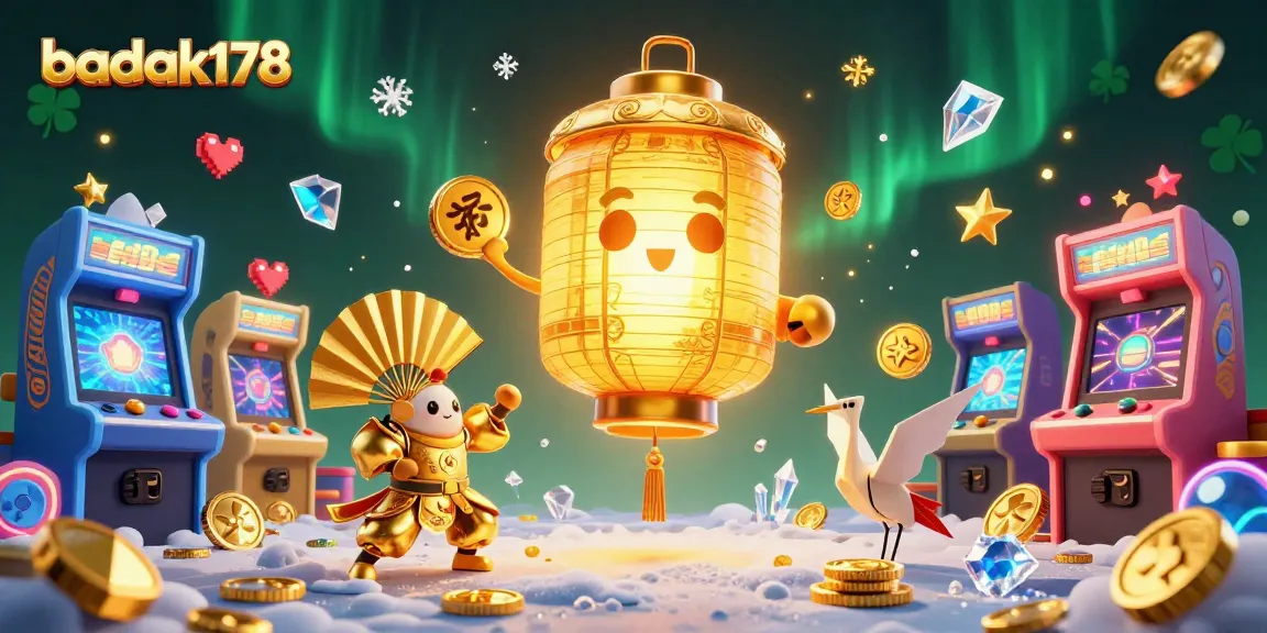 Experience thrilling gameplay with badak178's vibrant casino spirit illustration featuring interactive arcade elements.