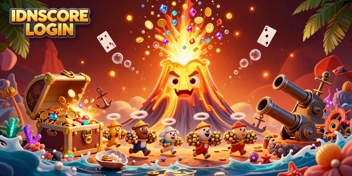 Engage with IDNSCORE LOGIN by exploring treasure-filled scenes of exciting casino adventures.