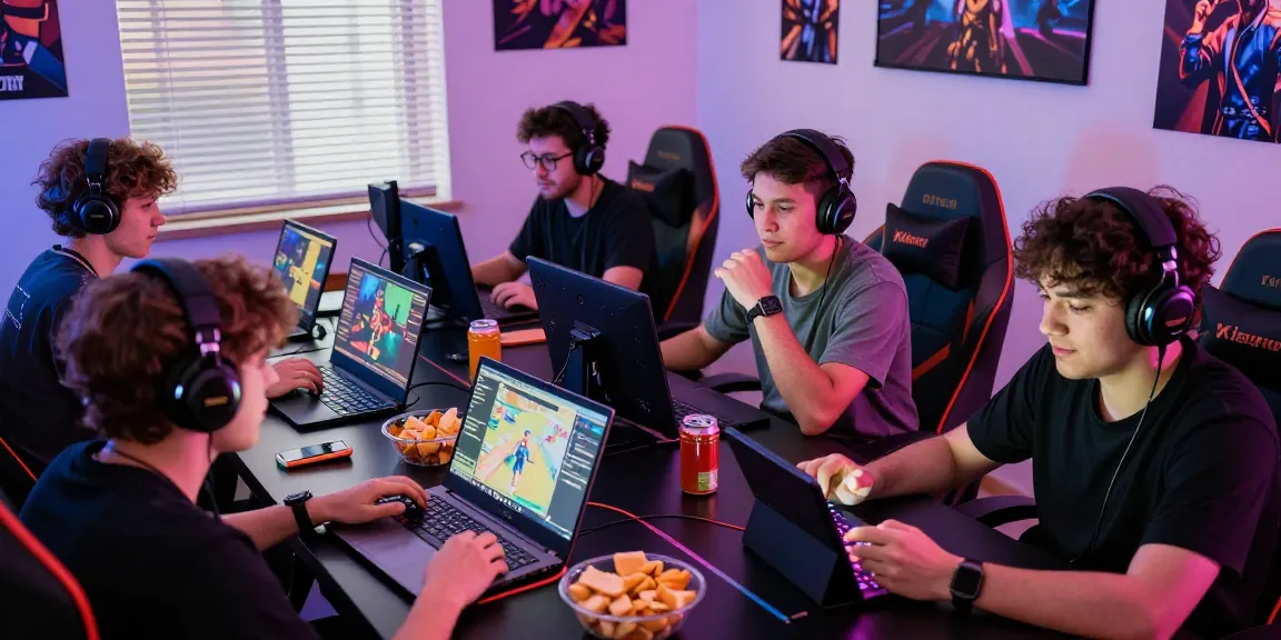 Engaged friends enjoying a gaming session at home, showcasing vibrant rikvip platform.