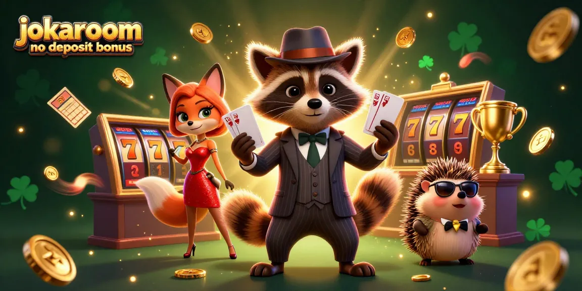 Experience the thrill of a jokaroom no deposit bonus with our charming casino characters in action.