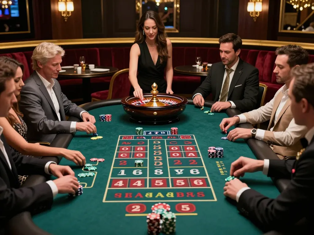 Experience the thrill of betting at 9bet's luxurious roulette table featuring vibrant gameplay.