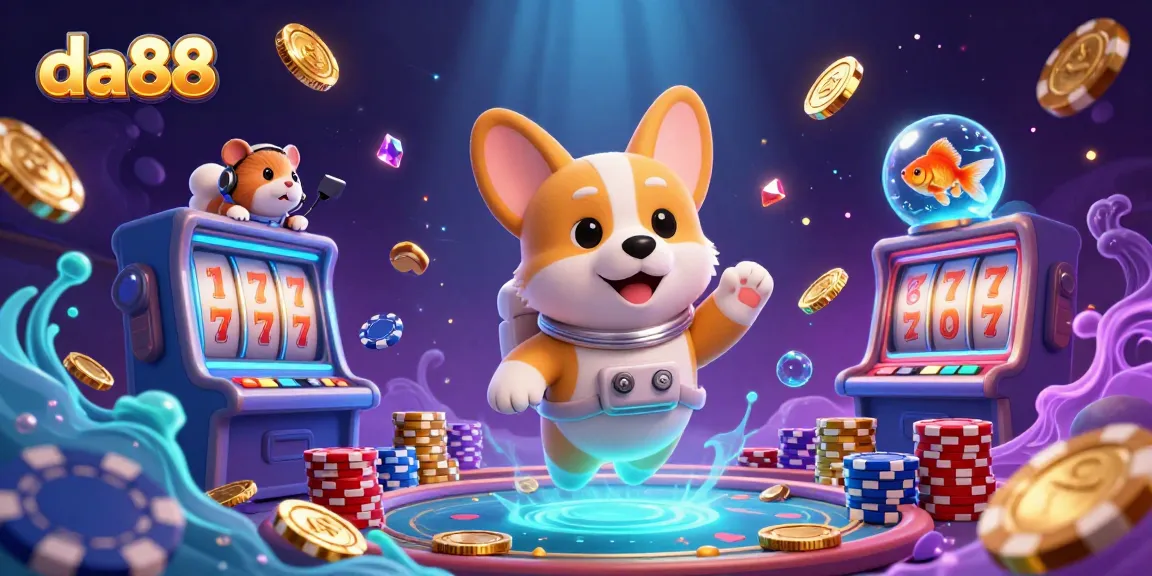 Experience winning at da88 with vibrant slots and engaging space-themed characters