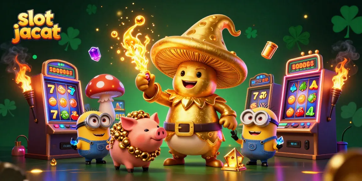 Experience thrilling slot jackpot moments with dynamic 3D characters and vibrant casino elements.