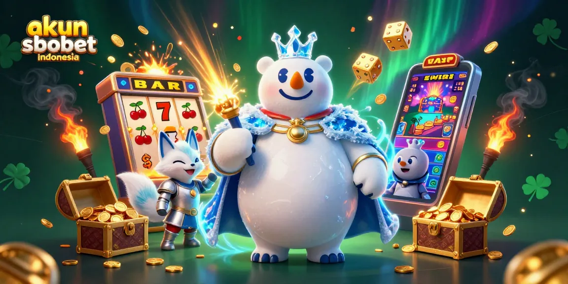 Experience thrilling wins with akun sbobet indonesia in a vibrant 3D casino scene full of excitement!