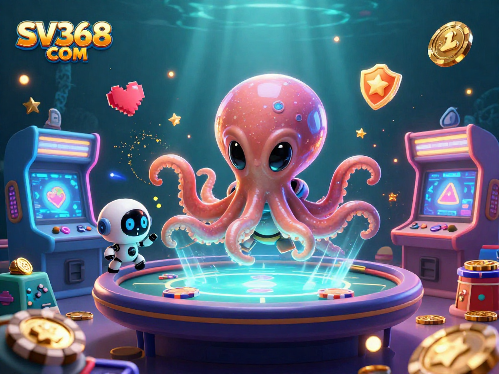 Experience exciting 3D casino action with SV368 COM in a vibrant alien gaming scene filled with dynamic characters.