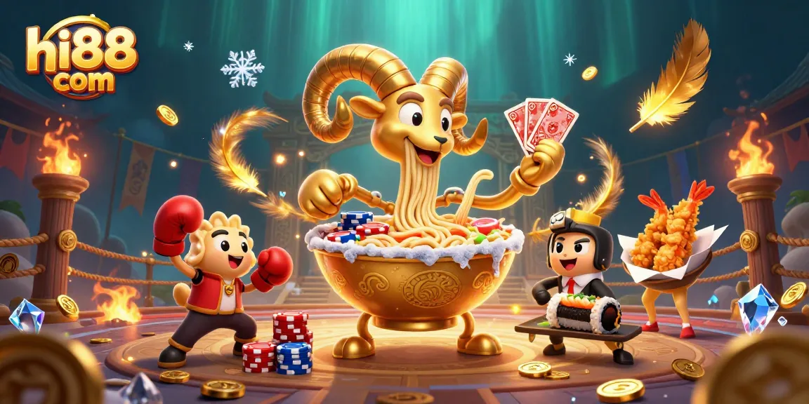 Engage with hi88 com's vibrant casino scene featuring fun characters and exciting gaming elements.