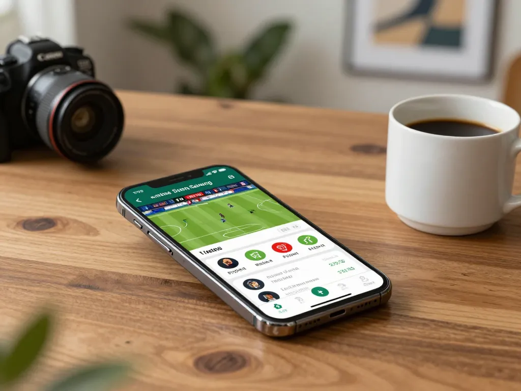 Betting on sports with ee88go app displayed on smartphone screen during cozy home gaming session