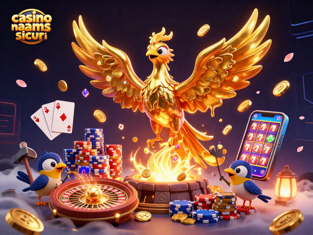Scopri il fascino dei giochi nei casino non aams sicuri con questa avvincente illustrazione.