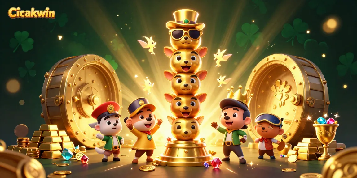 Cicakwin offers thrilling online gambling with dynamic characters and dazzling treasures in a vibrant casino setting.