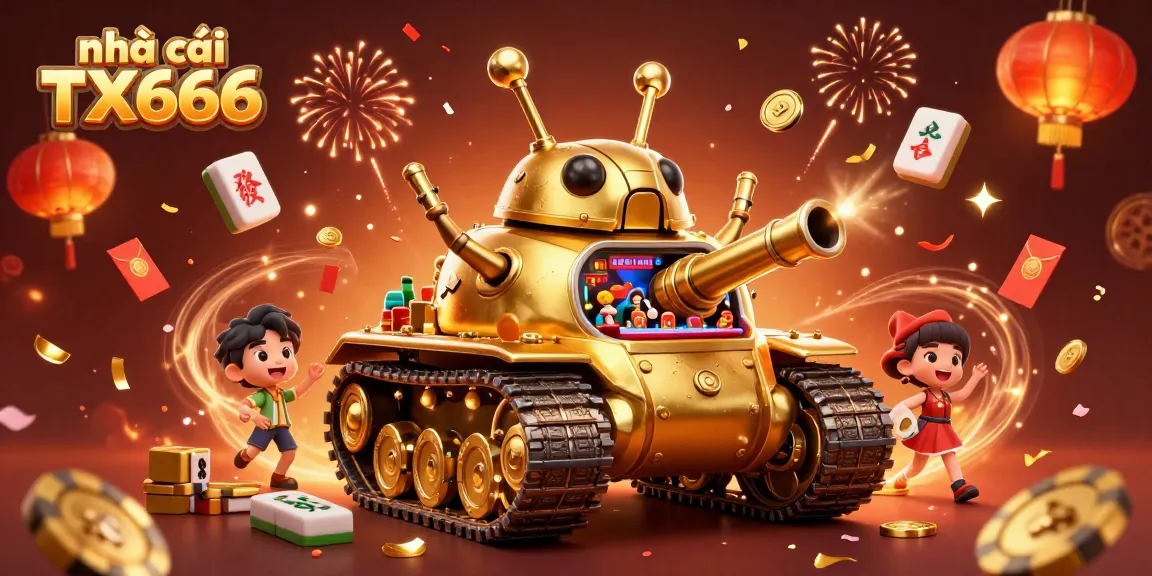 Experience thrilling action at nhà cái TX666 with engaging casino elements and festive decorations.