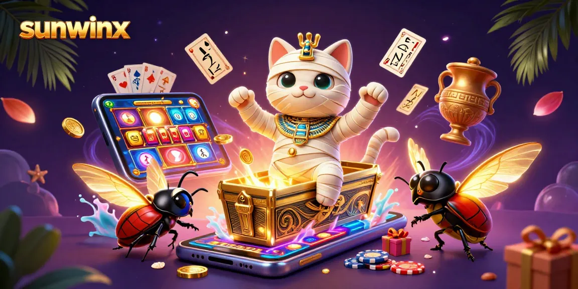 Experience the excitement of sunwinx gaming with vibrant casino characters and elements in dynamic action.