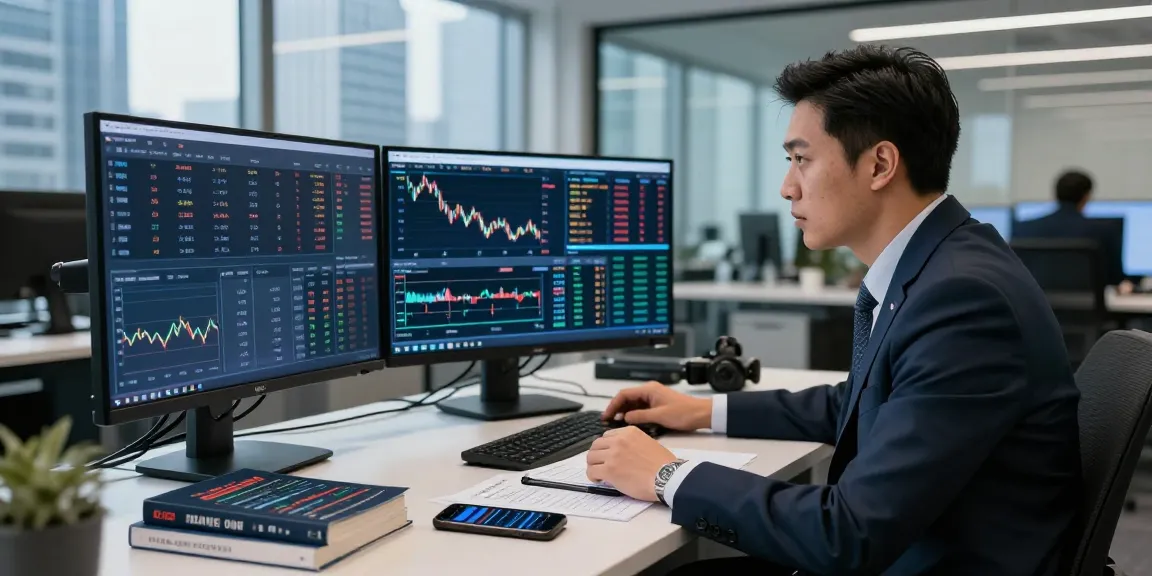 CME exchange futures data feed displayed on multiple screens in a modern trading office environment, showcasing analytical data and urgency.