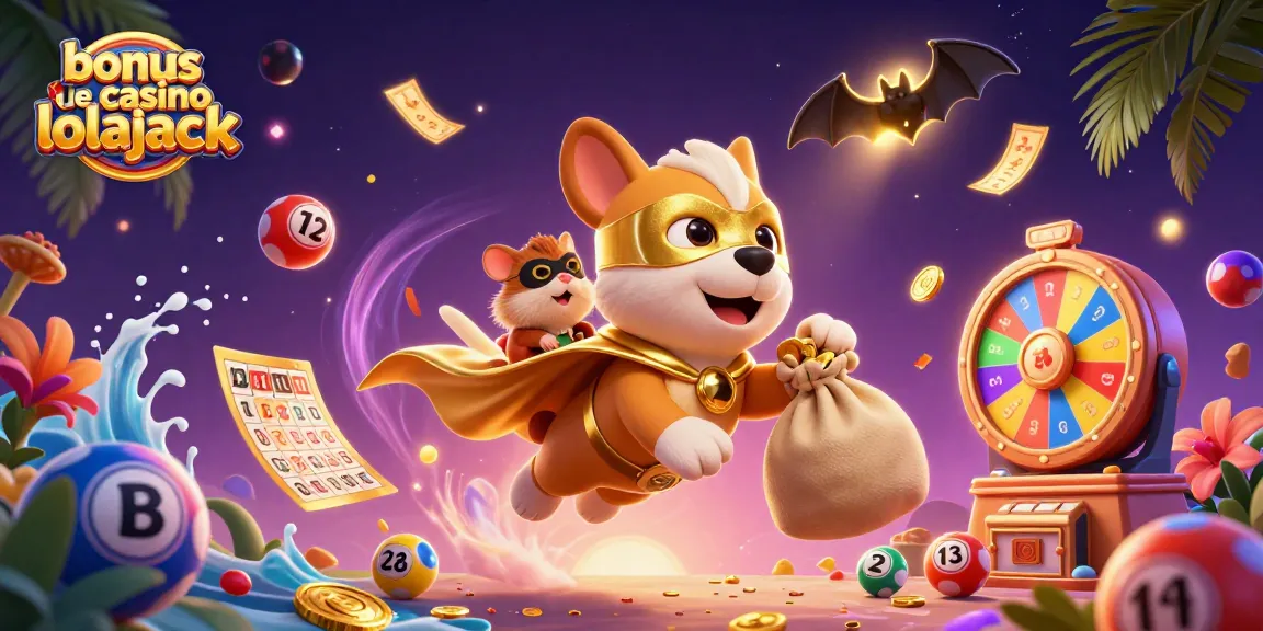 Win exciting prizes with the bonus de casino lolajack, as a superhero dog and hamster explore endless gaming possibilities.